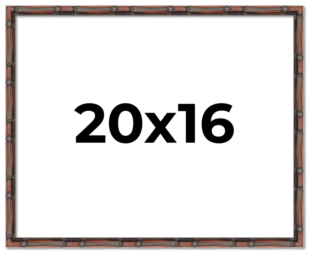 20x16 Thin Bamboo Picture Frame with UV-Resistant Acrylic & Acid Free Backing, Available in 2 Finishes - Gold and Brown